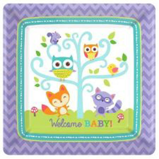 Picture of WOODLAND BABY PAPER PLATES S